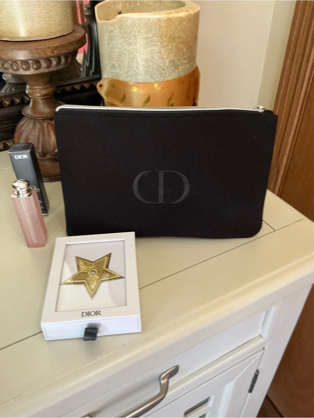 Christian Dior Beauty Velvet Pouch Lip Glow & Lucky Star Gift Bundle GWP